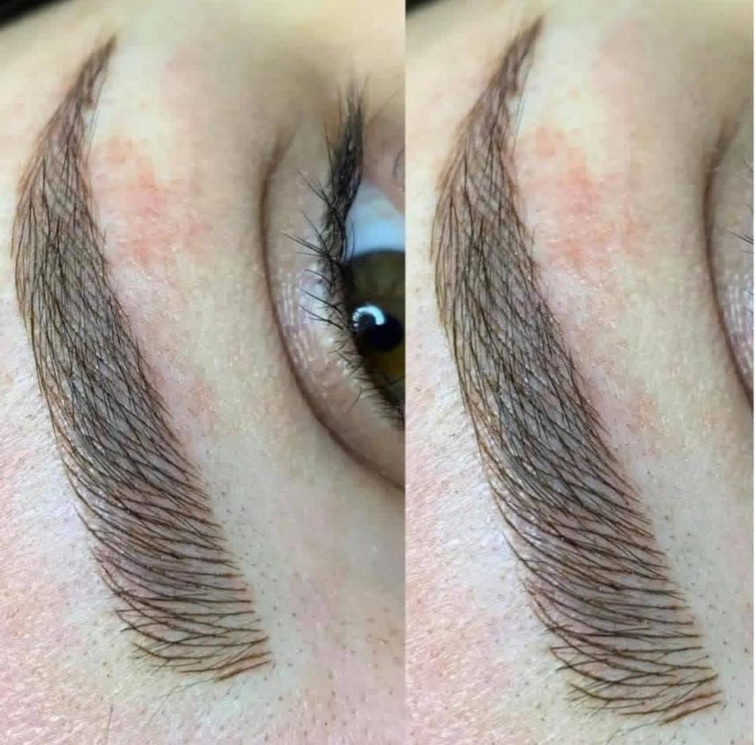 Brow microblading before and after — Kinda Tattoo
